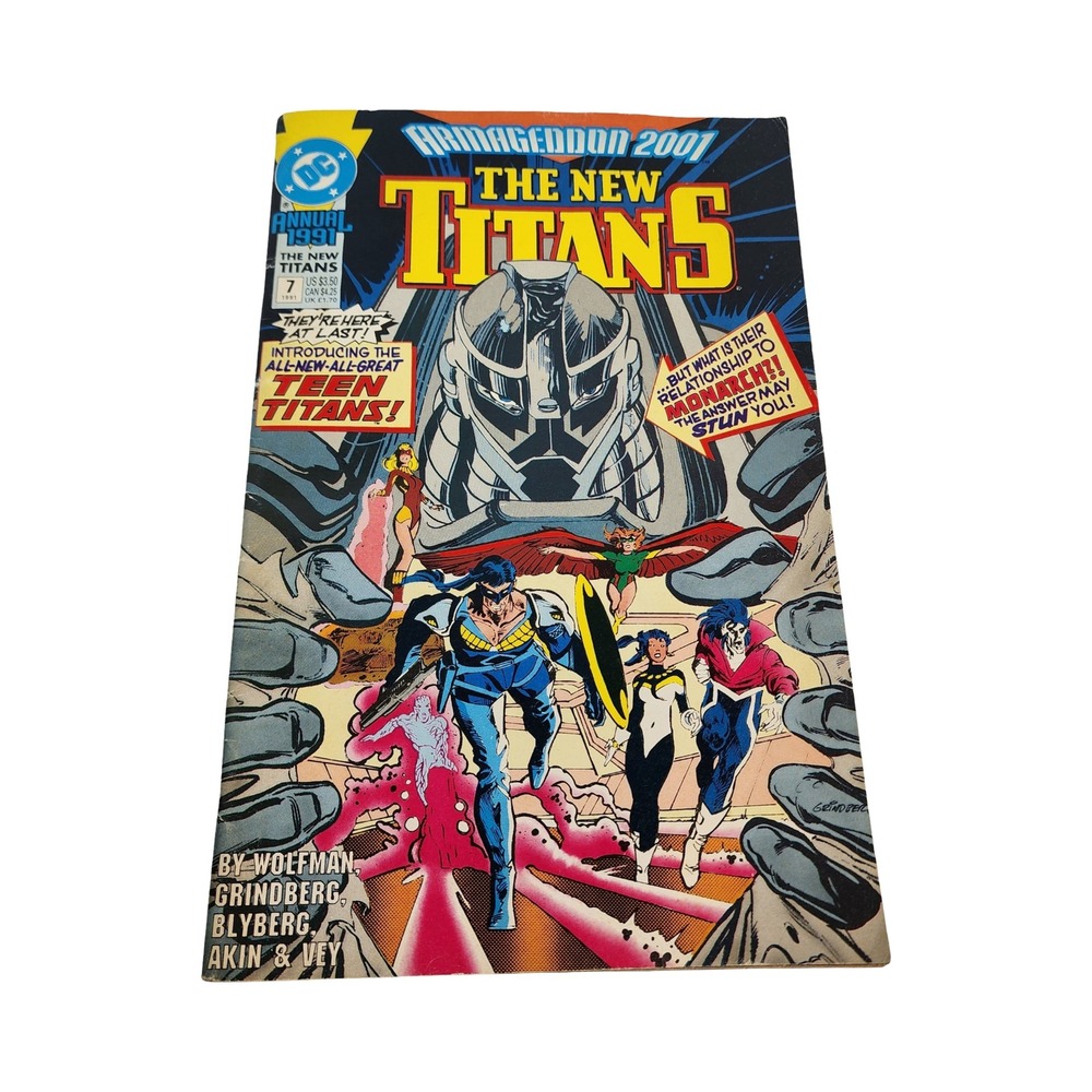 DC Comics The New Titans Annual 7 1991 Armageddon 2001‎ Team Titans Debut